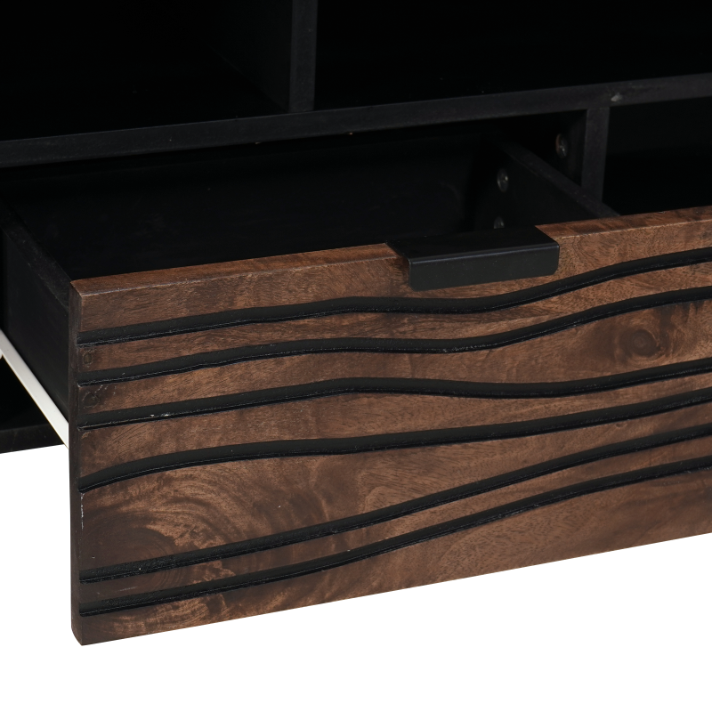 TV Cabinet 100x33,5x46 cm Massivholz Mango