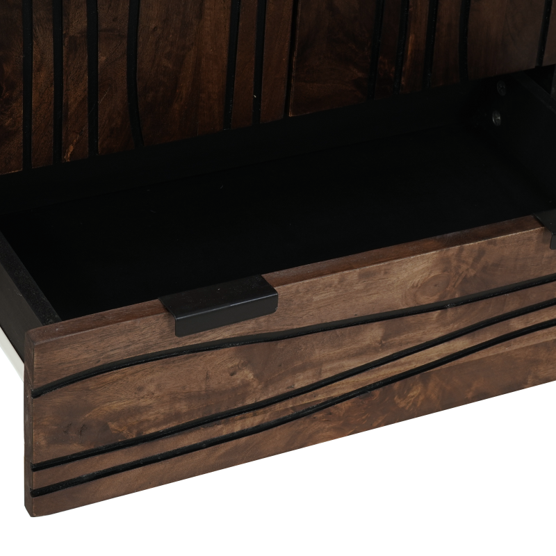 Highboard 60x33.5x100 cm Massivholz Mango
