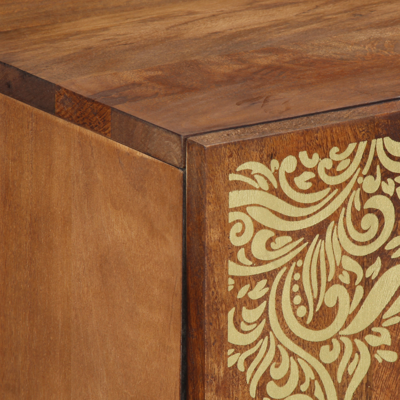 Sideboard Honigbraun Massivholz Akazie 60 x 33 x 75 cm Sideboard