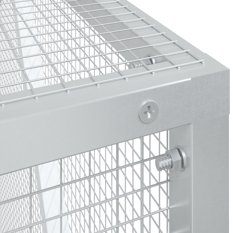 Vogelhaus Anthrazit 209x202x214 cm Stahl