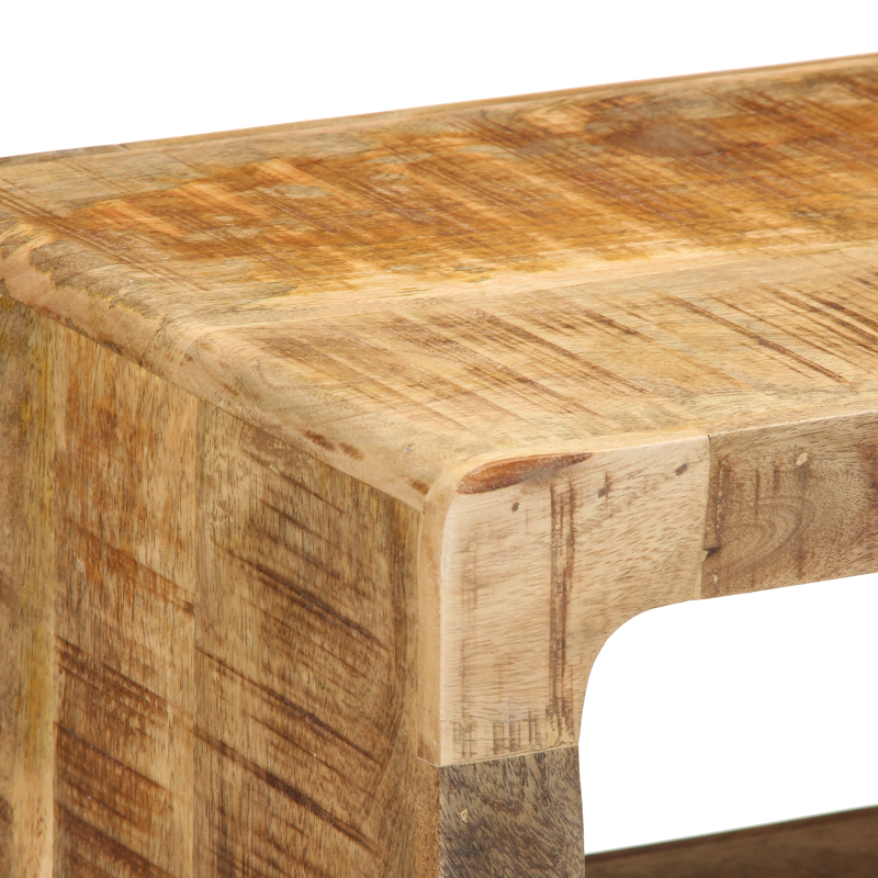 TV-Wandregal 60x30x25 cm Massivholz Raues Mango