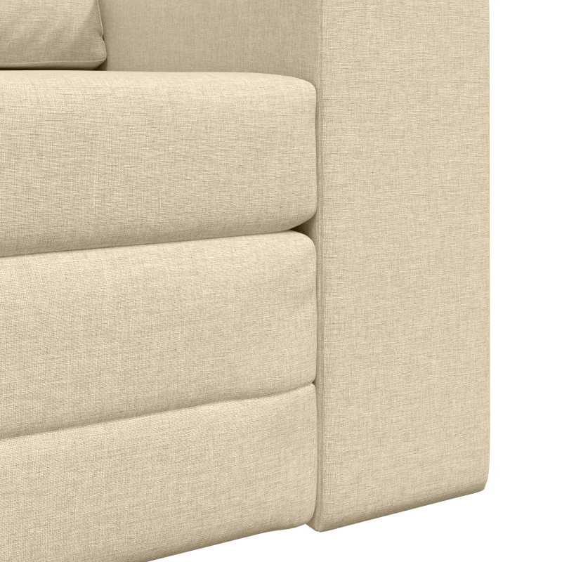 Boden Sofa Bett 2-in-1 Creme 98x71x83 cm Stoff