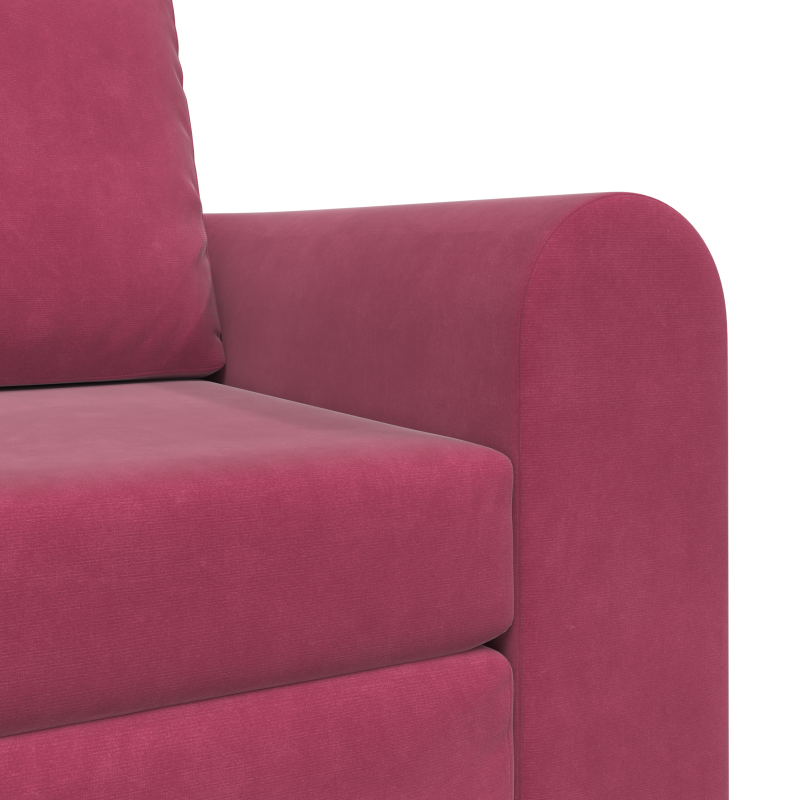 Boden-Sofa-Bett 2-in-1 Weinrot 98x71x83 cm Samt