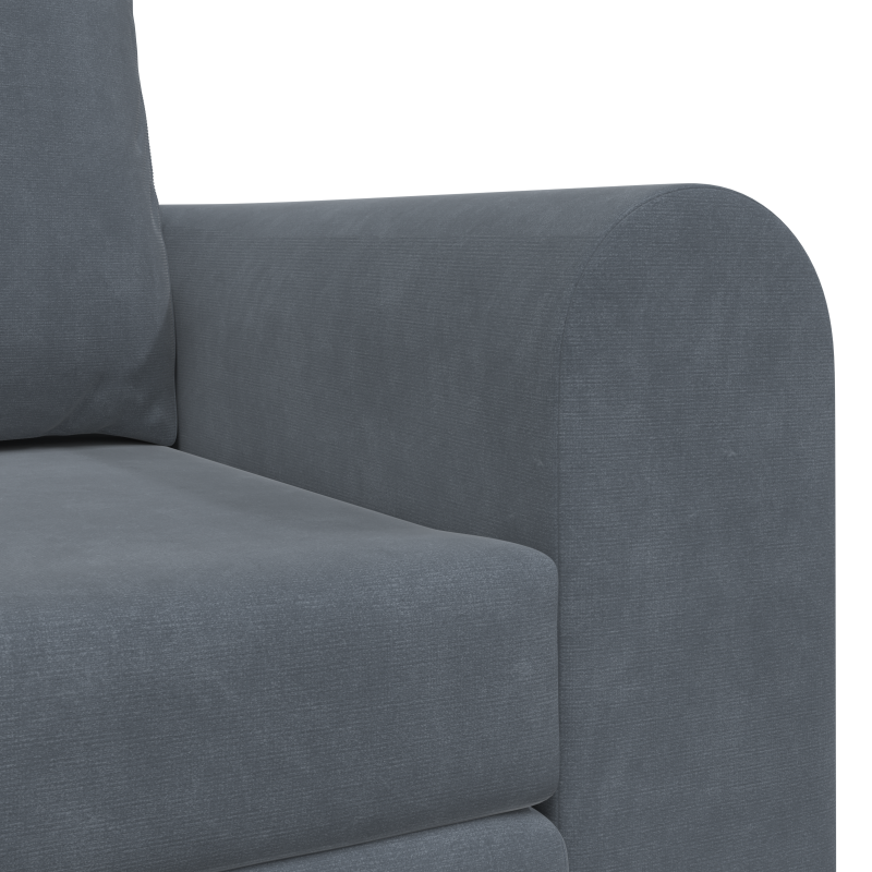 Sofabett 2-in-1 Dunkelgrau 148x71x83 cm Velvet