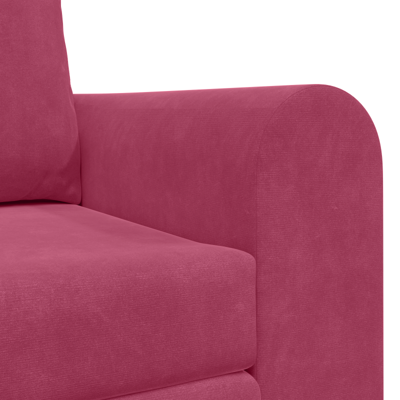 Boden-Sofa-Bett 2-in-1 Burgunderrot 148x71x83 cm Samt