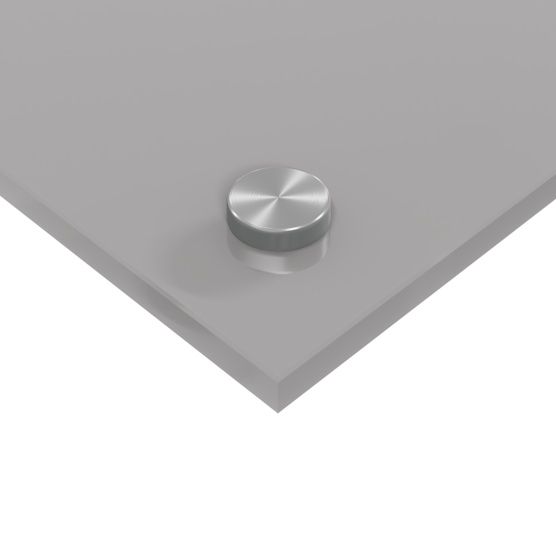 Küchenrückwand in Lichtgrau 70x50x0,6 cm aus Sicherheitsglas