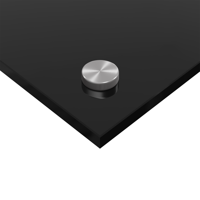 Küchenrückwand Schwarz 110x40x0,6 cm aus Sicherheitsglas