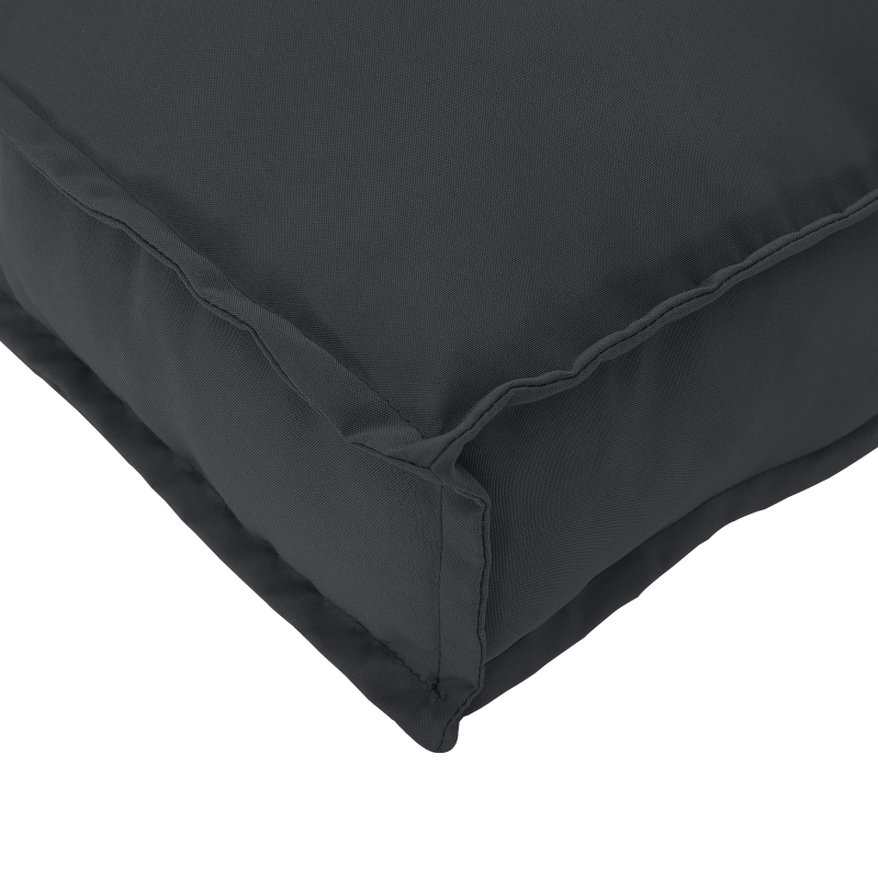 Pallet-Kissen für Sitz 4 Stück Schwarz 40x40x8 cm Oxford-Stoff