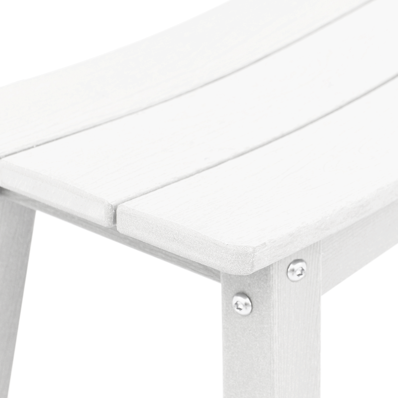 Barhocker 2 Stück Weiß HDPE