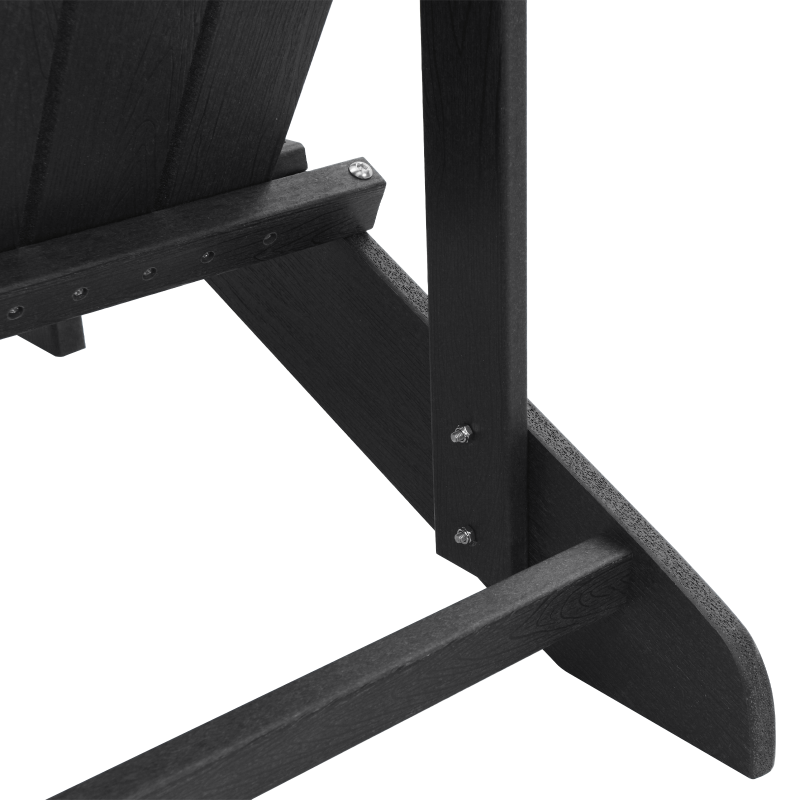 Adirondack-Stuhl Schwarz 74x82x91 cm HDPE
