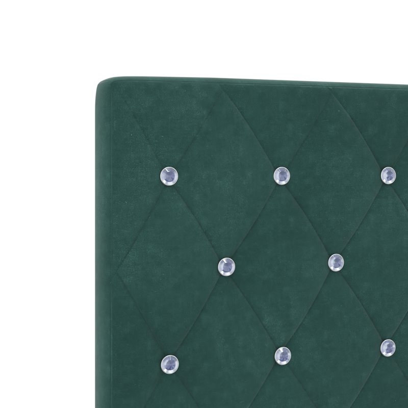 Boxspringbett mit Matratze Dunkelgrau 120x200 cm Samt