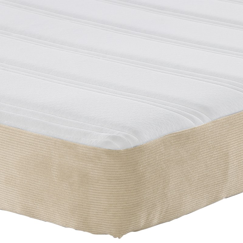 Taschenfederkernmatratze Lichtgrün Grau Mittel 90x200x20 cm Stoff