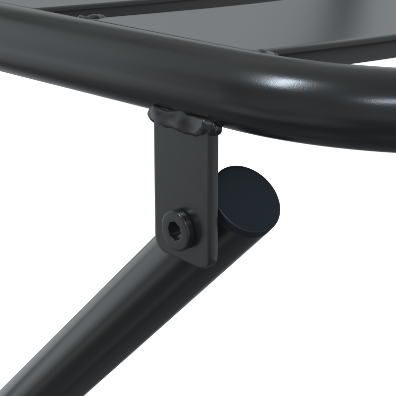 3-teiliges faltbares Bistro Set Anthrazit Stahl