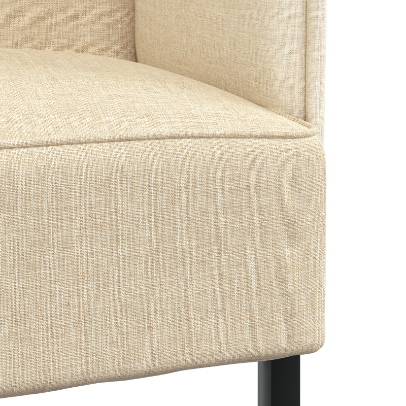 Hochlehner Sofa Creme 109x56x121 cm Stoff