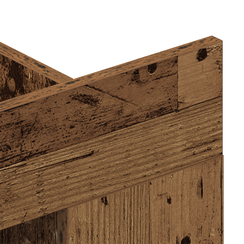 TV-Schrank Wandmontiert Altes Holz 152x22x113 cm