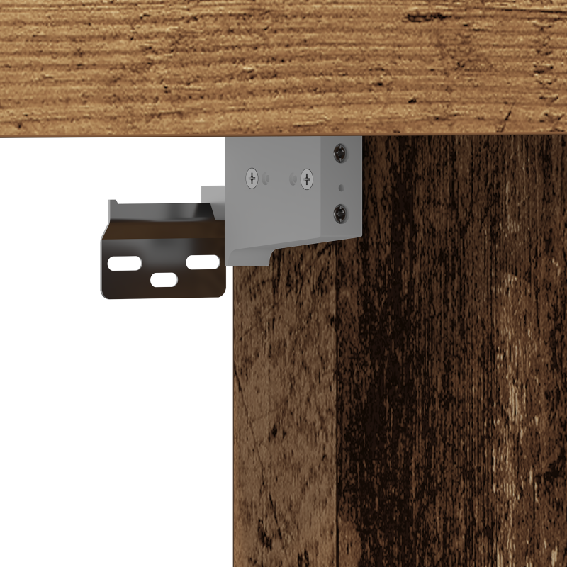 TV-Schrank Wandmontiert Altes Holz 152x22x113 cm