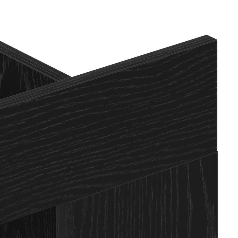 TV-Schrank Wandmontiert Schwarz Eiche 152x22x113 cm