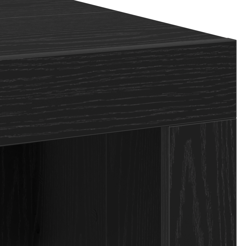 Couchtisch Schwarz Eiche 102x50x35 cm Holzwerkstoff