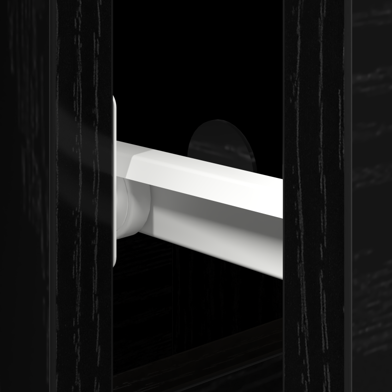 Sideboard mit Türen & Schubladen Schwarz Eiche 101,5x35x70 cm