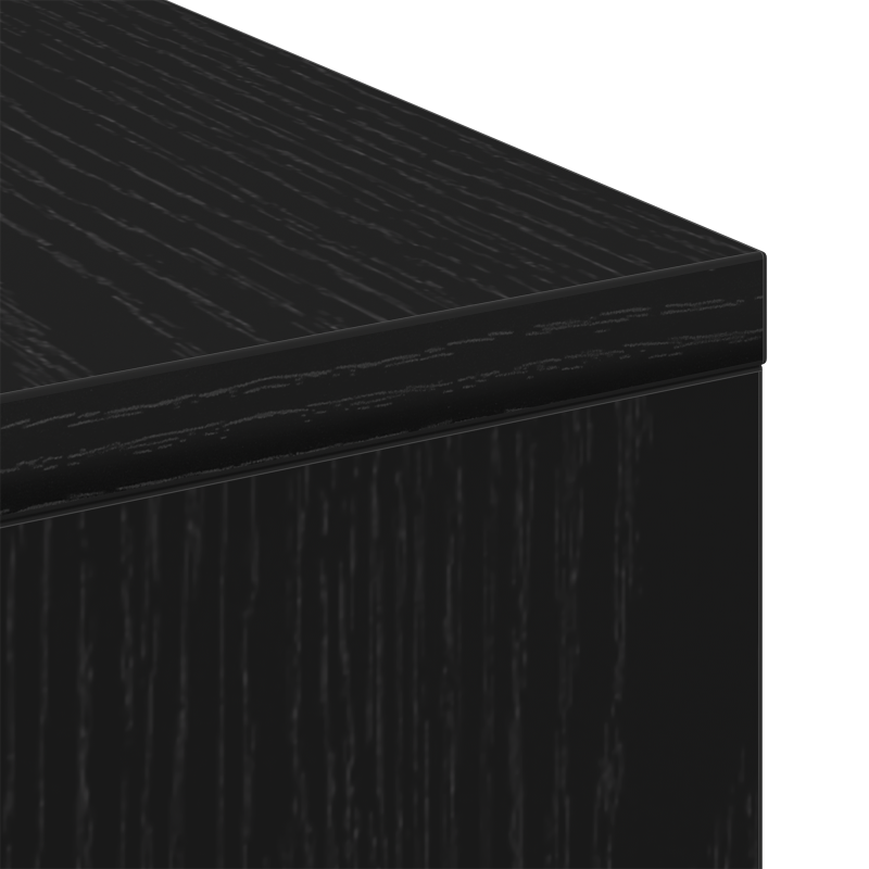 Couchtisch Schwarz Eiche 90x90x28 cm Holzwerkstoff