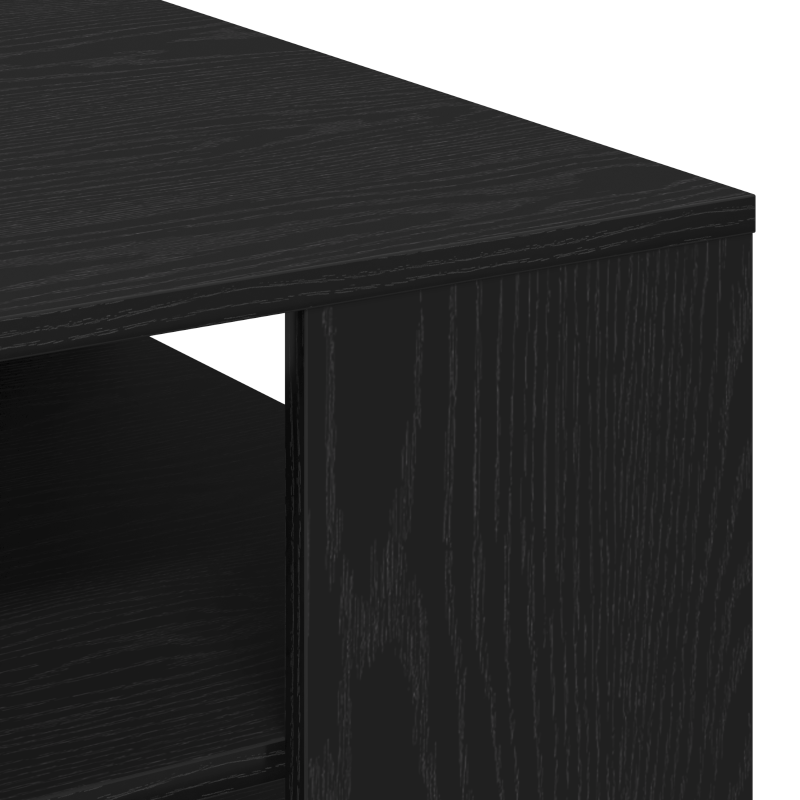 Couchtisch Schwarz Eiche 40x40x43 cm Holzwerkstoff