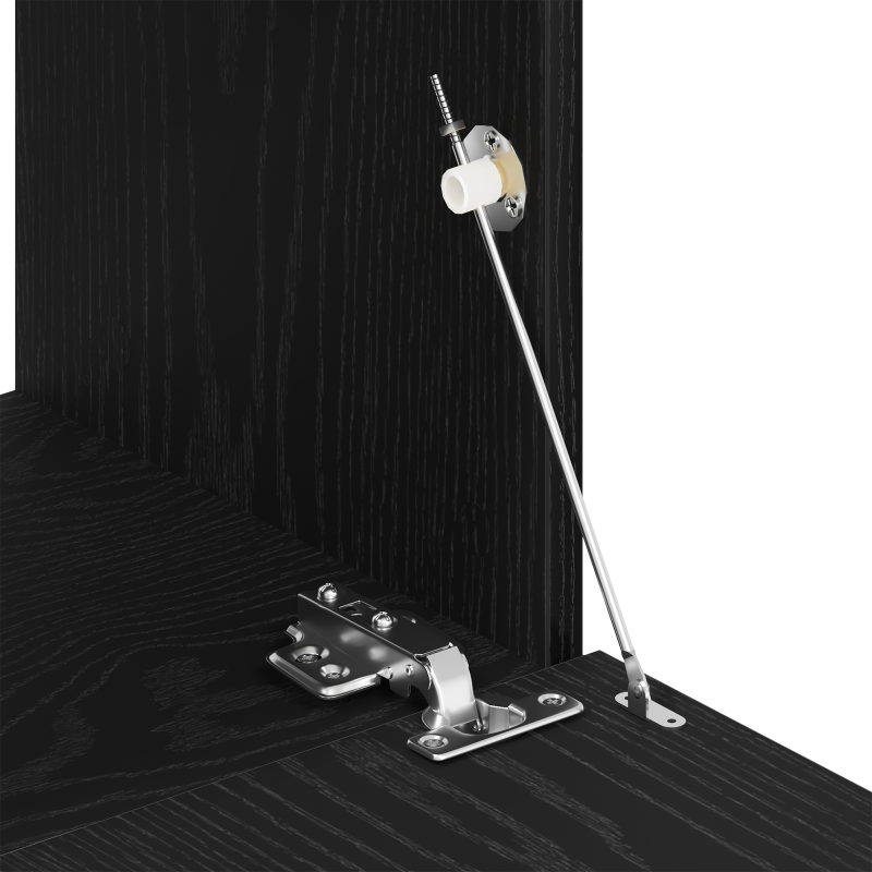 TV-Wandschränke (Set mit 2) - Schwarze Eiche, 80x30x30 cm, aus Holzwerkstoff