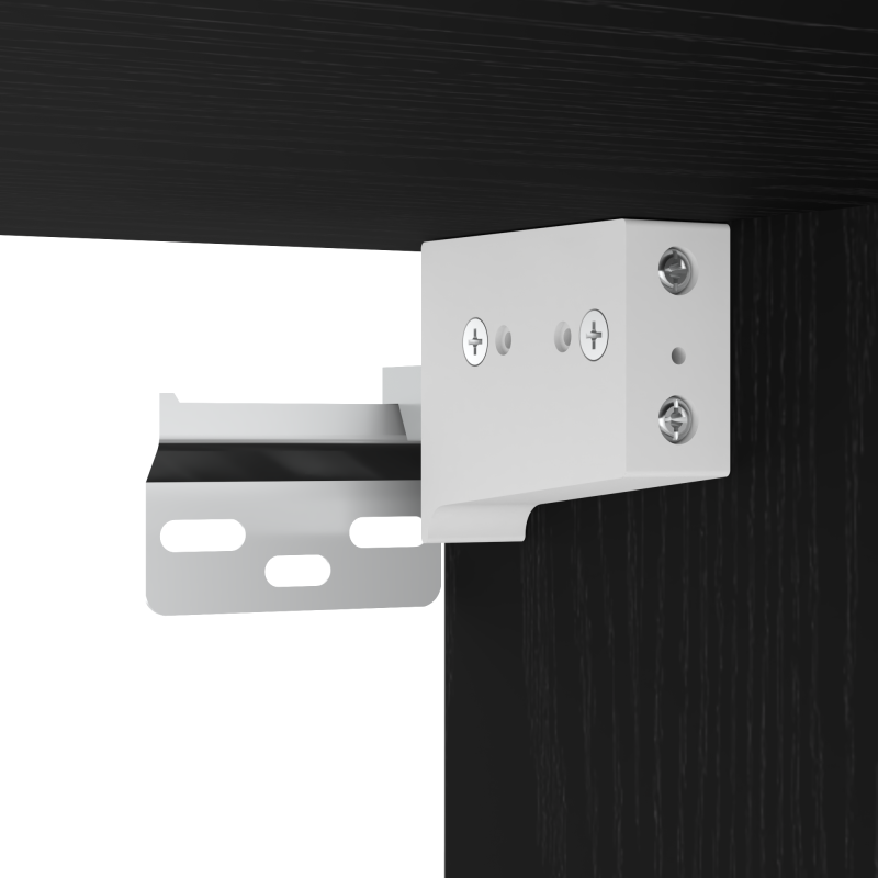 Flurenschrank Schwarz Eiche 97,5x37x99 cm Holzwerkstoff