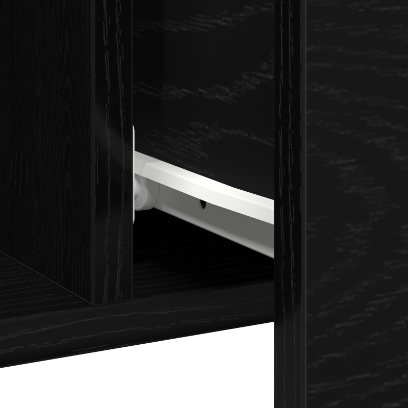 Sideboard Schwarze Eiche 100x36x60 cm Funktionsholz