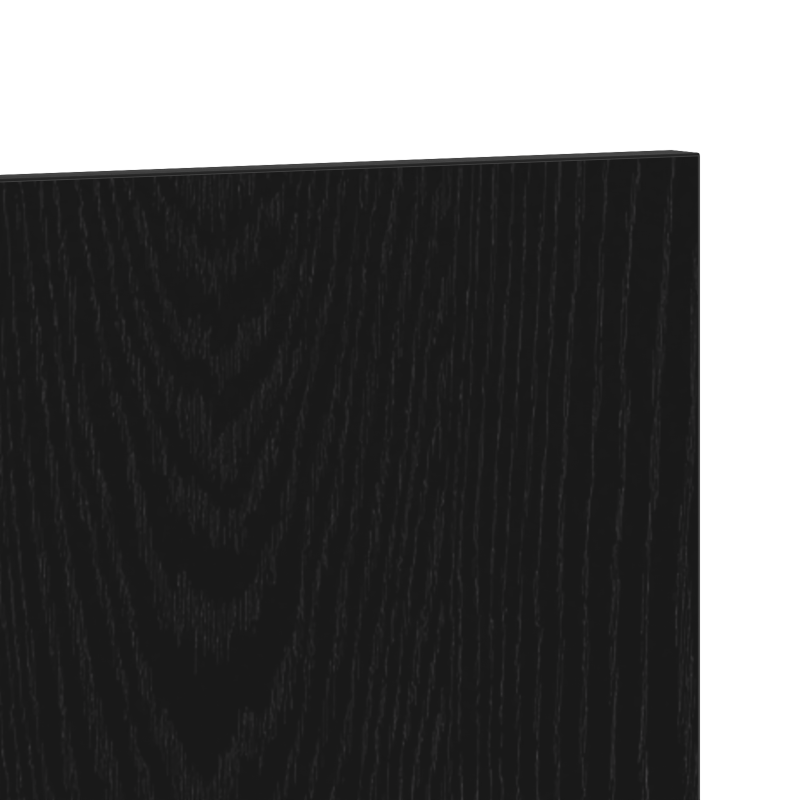 Bett Kopfteil Schwarz Eiche 120x1,5x80 cm Ingenieurholz