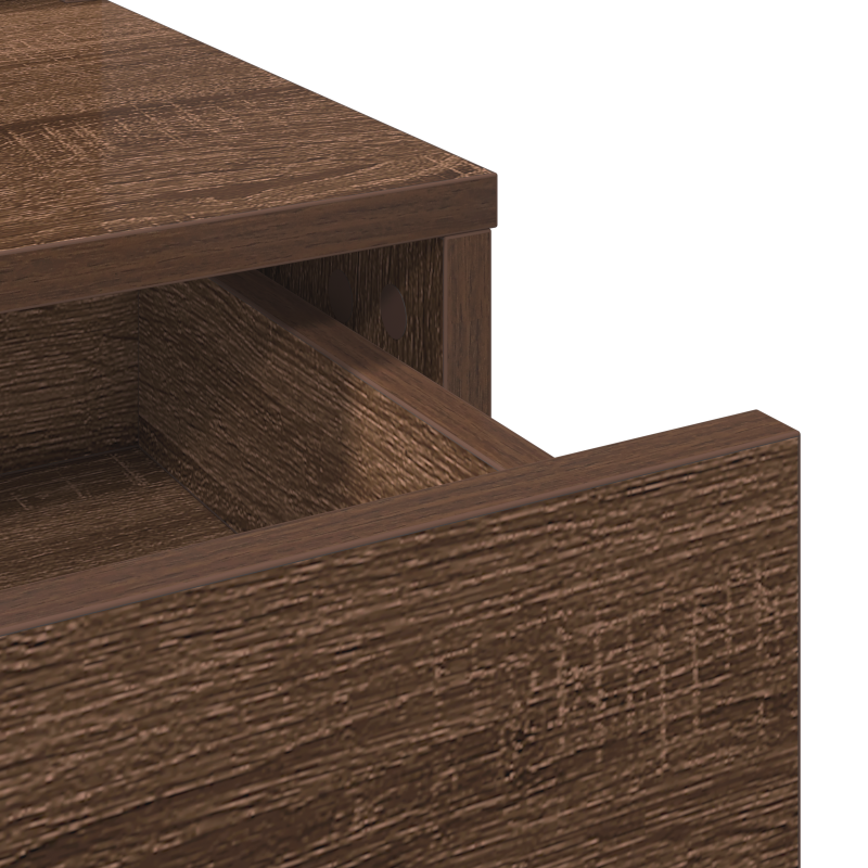 Schminktisch mit Schubladen Braun Eiche 100x41x140 cm