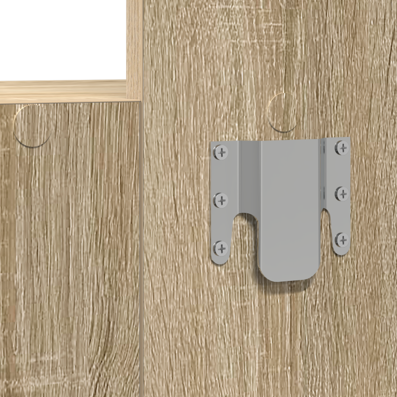 Wand-Schminktisch Sonoma Eiche 83x40x70 cm