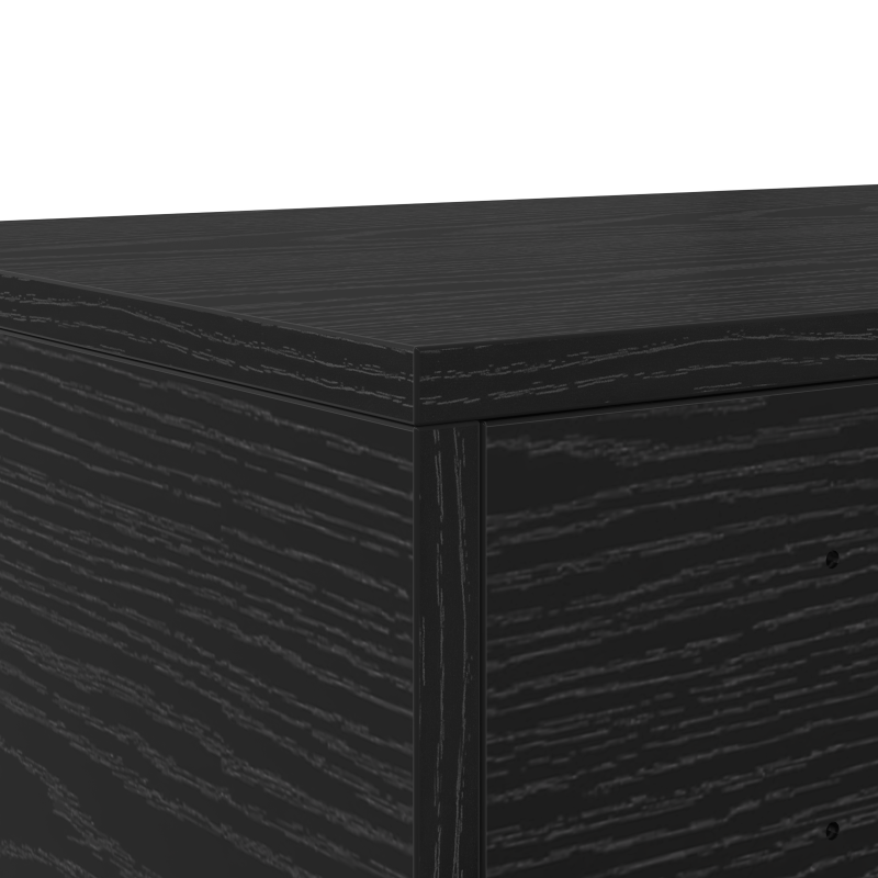 Bett-Schubladen Schwarz 200x36,5x16,5 cm Spanplatte