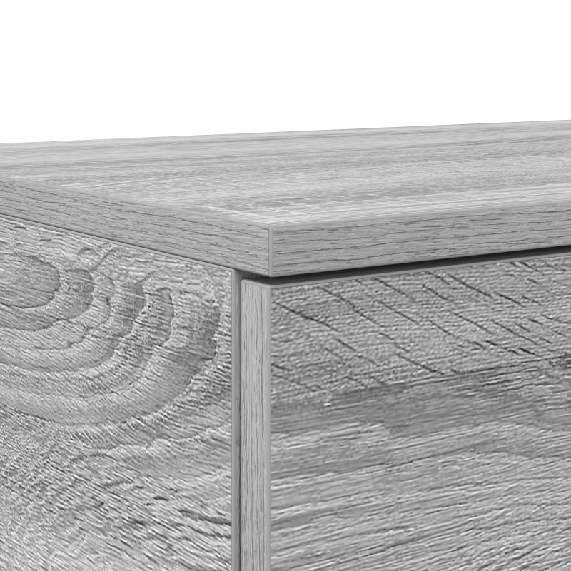 Bett mit Schubladen Grau Sonoma 90x36,5x16,5 cm Holzwerkstoff