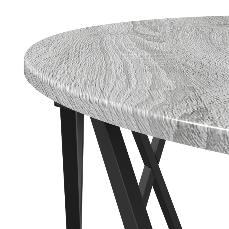 Grauer Sonoma Couchtisch 80x80x42 cm Aus Stabilem Holz