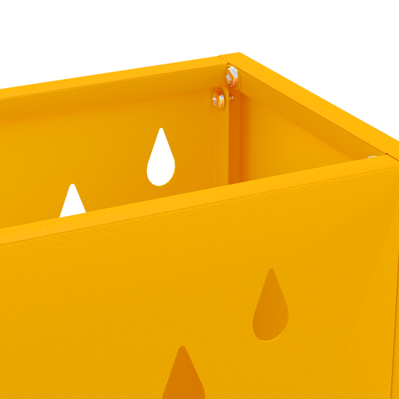 Regenschirmständer Senfgelb Stahl Mittel Dekorative Details