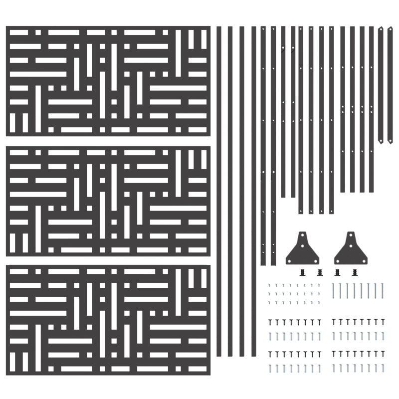 6-teiliges Garten Sofa Set mit Kissen Braun Poly Rattan