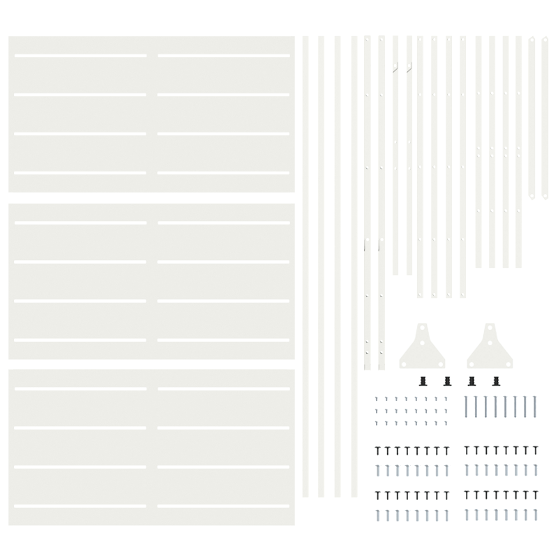 Schiebetür mit Beschlagset ORKDALaus massivem Holz & Glas