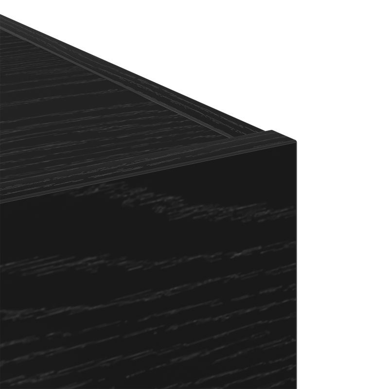 Sideboard Schwarz Eiche 30x42,5x93 cm aus Holzwerkstoff