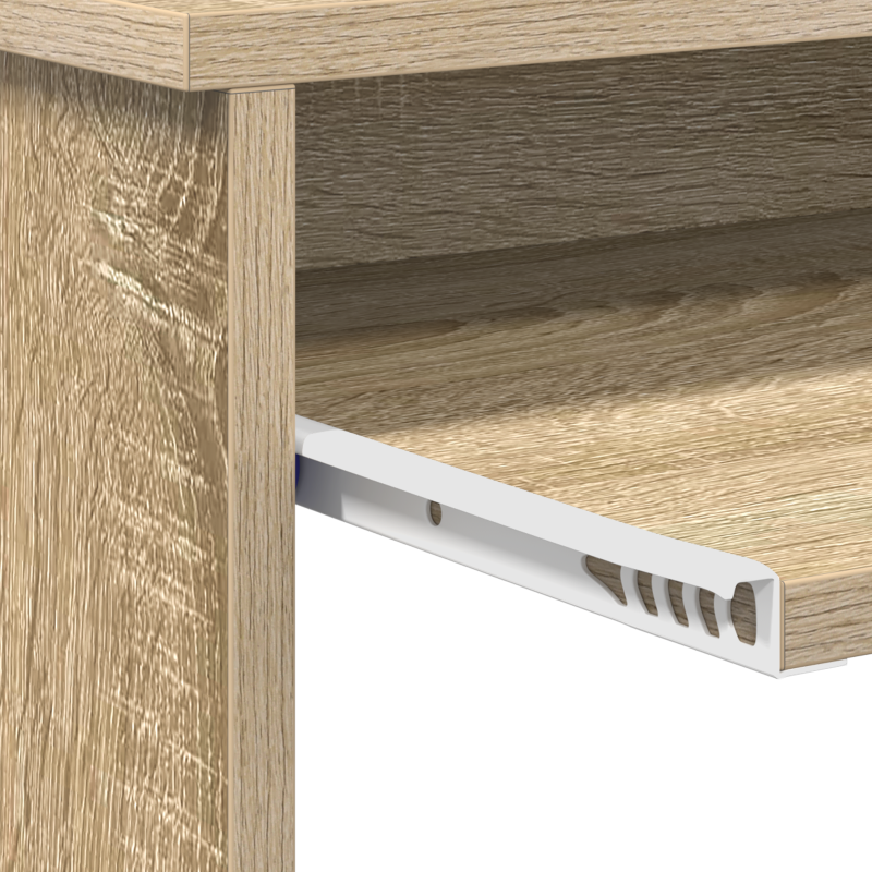 Schiebetür mit Beschlagset ORKDALWeiß aus massivem Holz & Glas