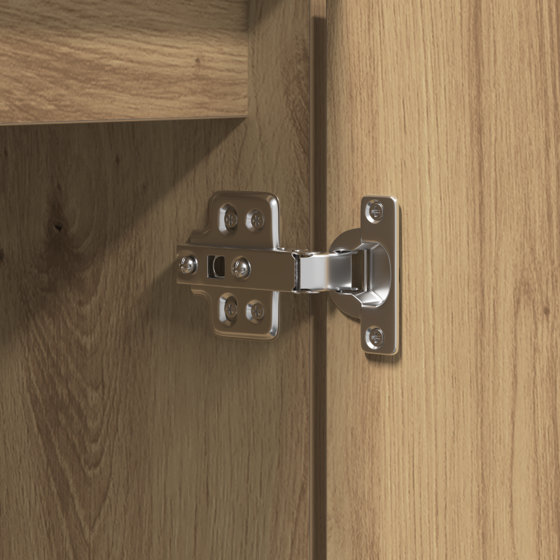 TV-Schrank Massivholz Eiche 100x38x49 cm Holzwerkstoff