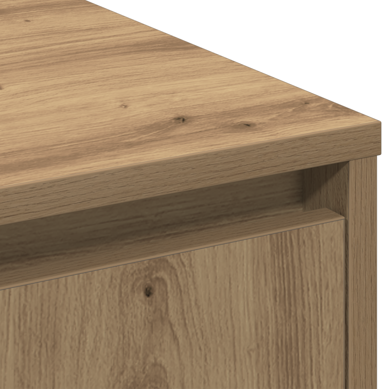 Sideboard mit LED Artisan Eiche 90x32x75 cm Holzwerkstoff