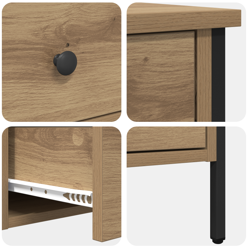 Nachttisch Artisan Eiche 40x42x50 cm Holzwerkstoff
