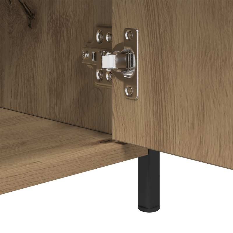 Nachttisch Eichenholz 40x42x60 cm Holzwerkstoff