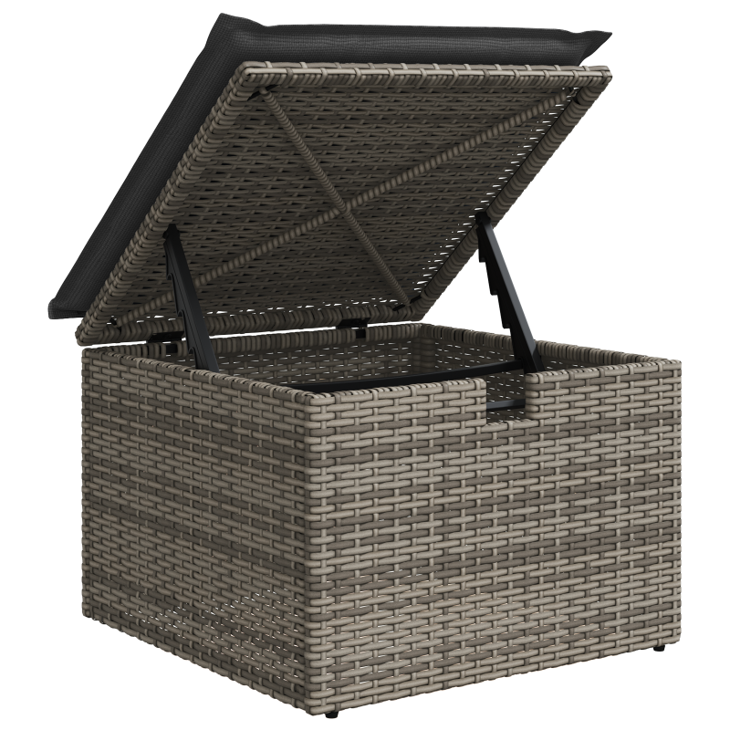Boxspringbett mit Matratze Dunkelgrau 90x190 cm Stoff