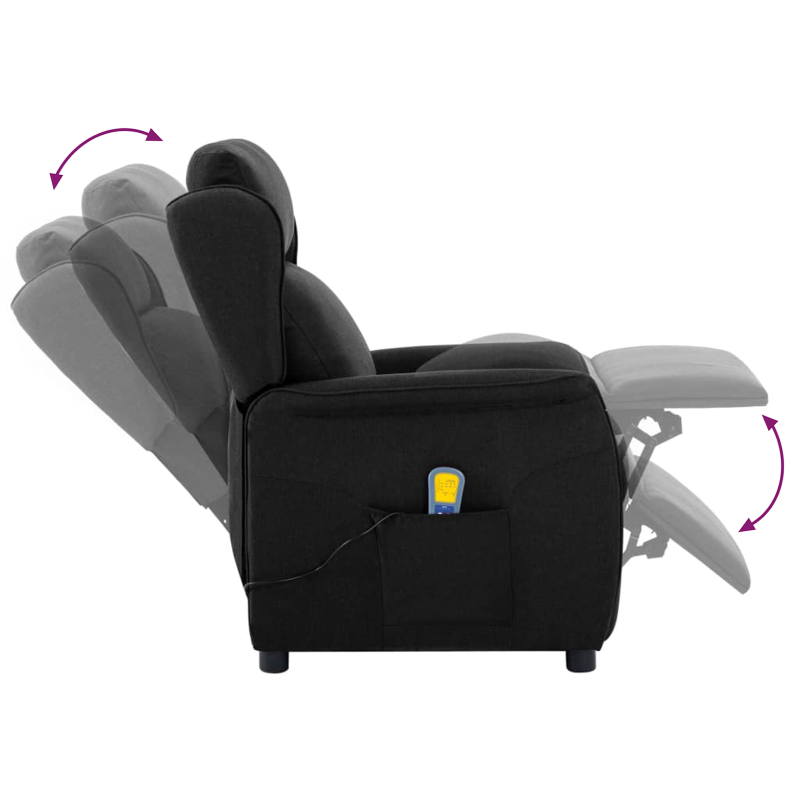 Massagesessel Schwarzes Gewebe