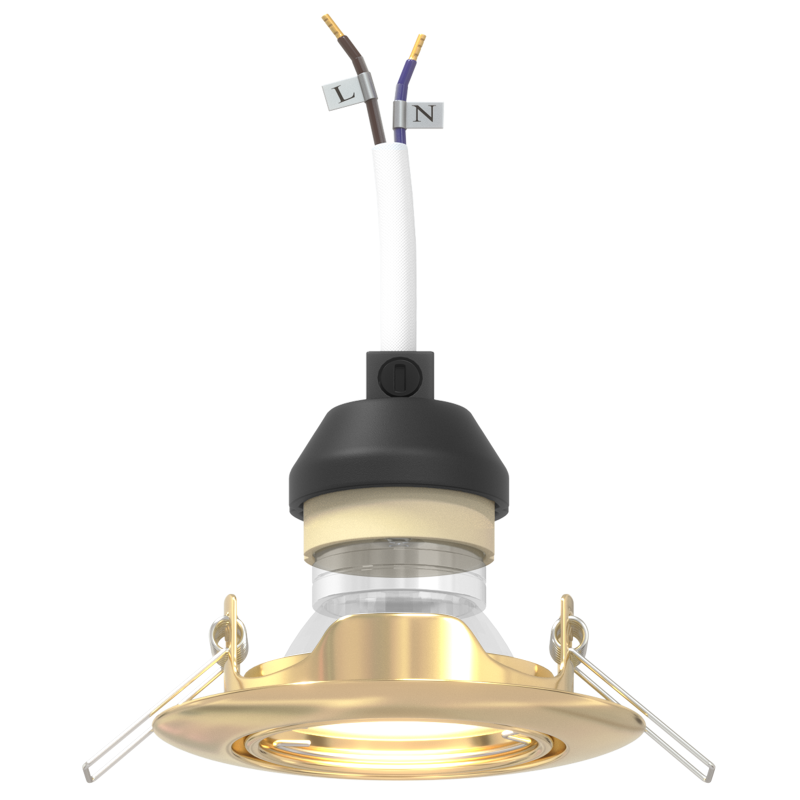 Einbau-Spotlights 12 Stück Rund GU10 Gold Ø90 mm Stahl