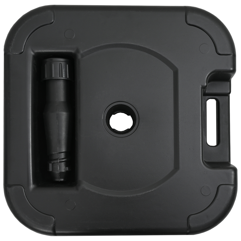 Sonnenschirmständer für draußen, 28 kg Sand oder 24 L Wasser