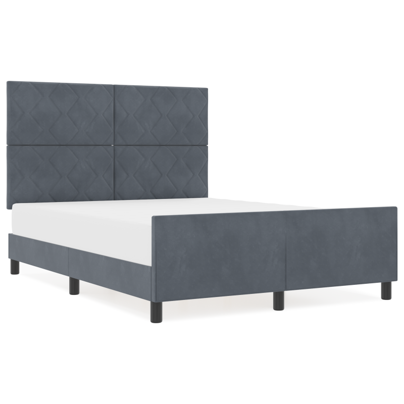 Boxspringbett mit Matratze & LED Taupe 90x200 cm Stoff
