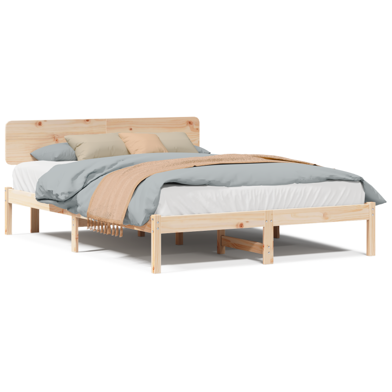 Schiebetür mit Hardware Set Weiß 83 x 202 cm Massivholz Kiefer