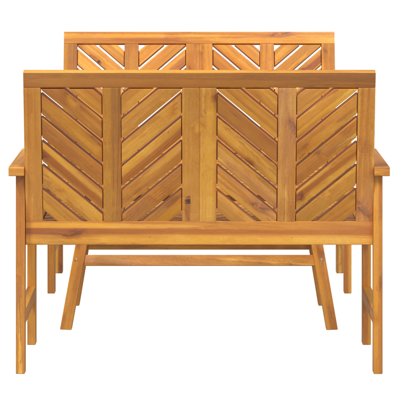 3-teiliges Garten-Lounge-Set Massives Holz Akazie